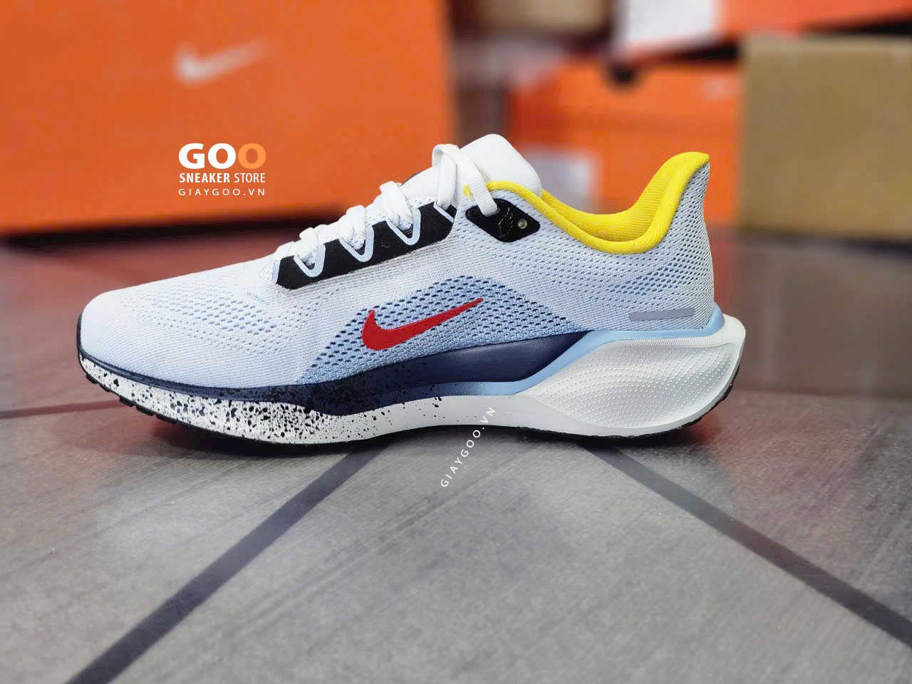 Giày Nike Pegasus 41 White Blue Red rep 11 like auth best quality