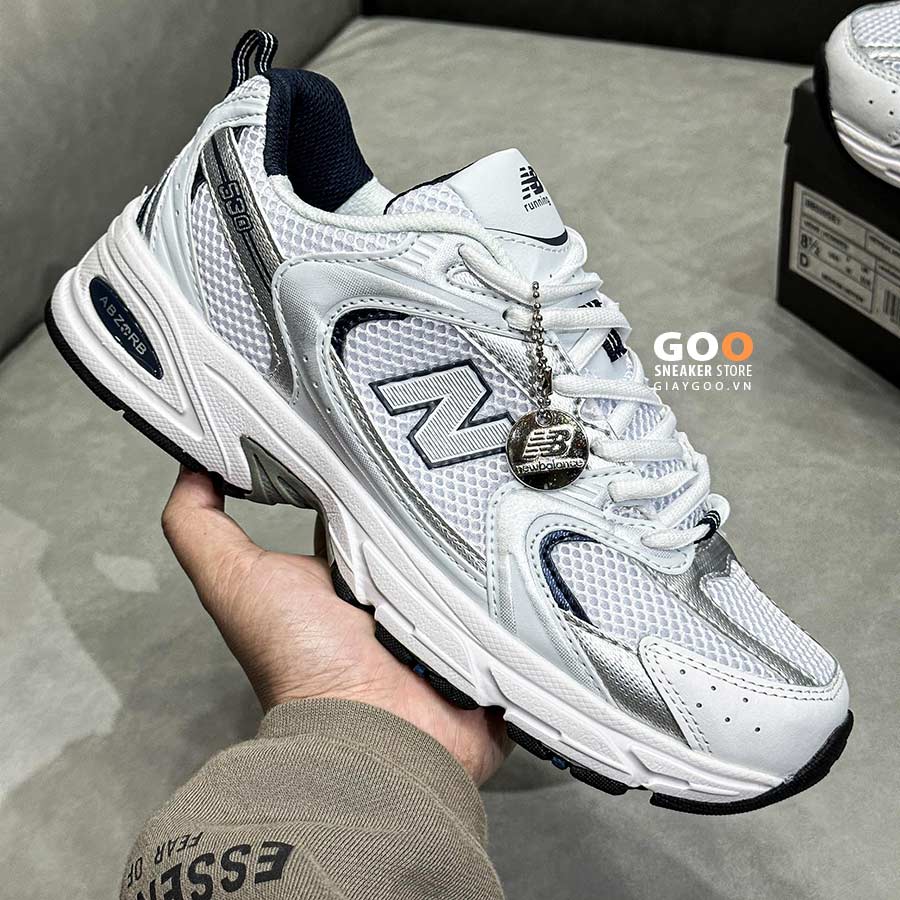 giày New Balance 530 White Silver Navy rep 11 like auth best quality