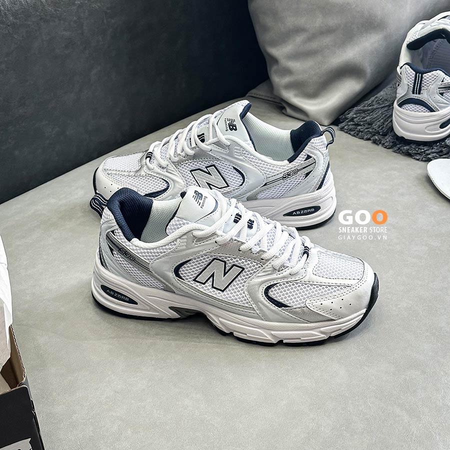 giày New Balance 530 White Silver Navy rep 11 like auth best quality
