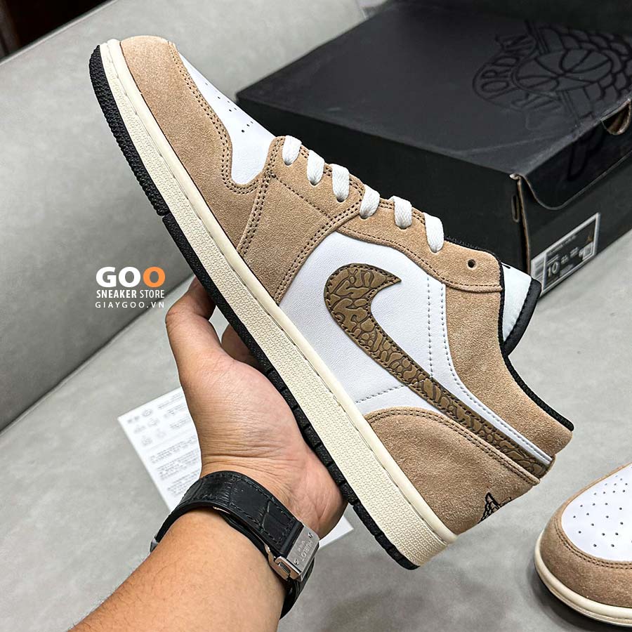 Jordan 1 low elephant brown rep 11 Like Auth best quality