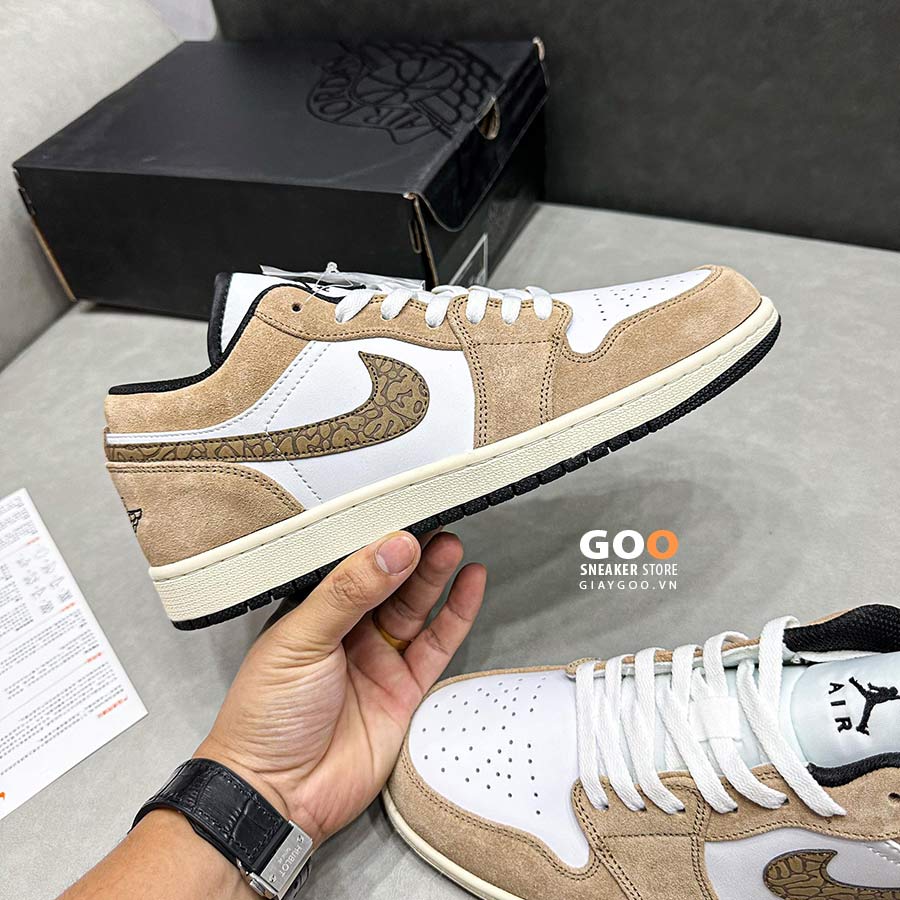 Jordan 1 low elephant brown rep 11 Like Auth best quality