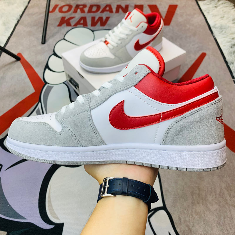 Jordan 1 Low Light Smoke Grey Gym Red like auth rep 11