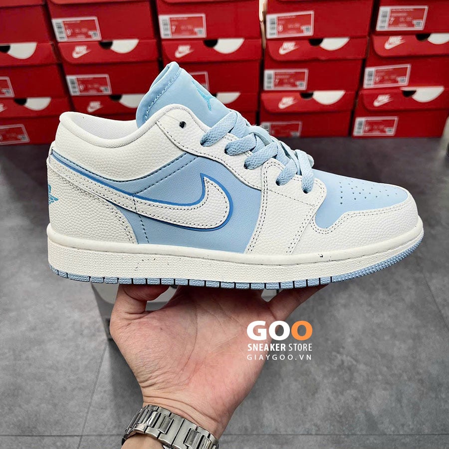 Jordan 1 Low Reverse Ice Blue Like Auth best quality rep 11