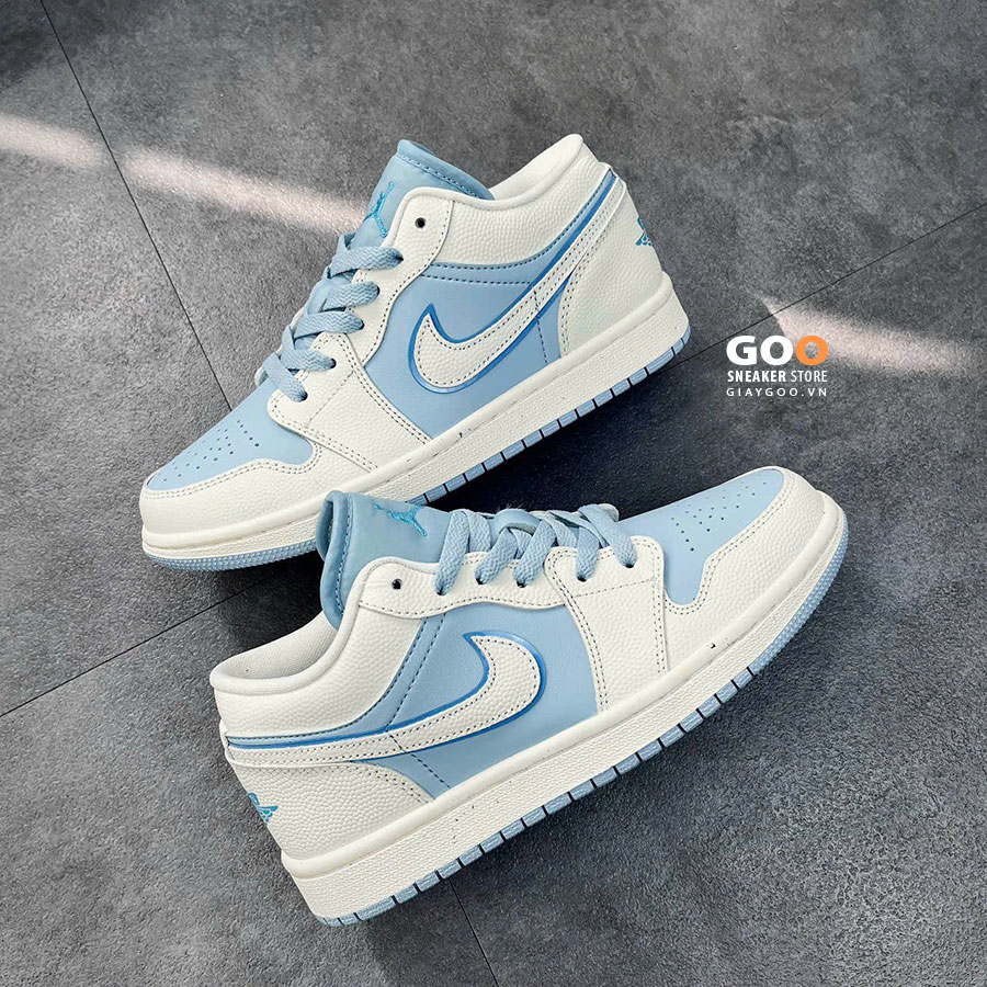 Jordan 1 Low Reverse Ice Blue Like Auth best quality rep 11