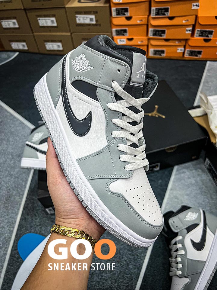 Jordan 1 Mid Smoke Grey 3 rep 11 siêu cấp