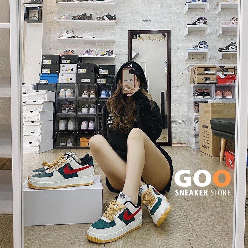 nike air force 1 gucci mix đồ nữ