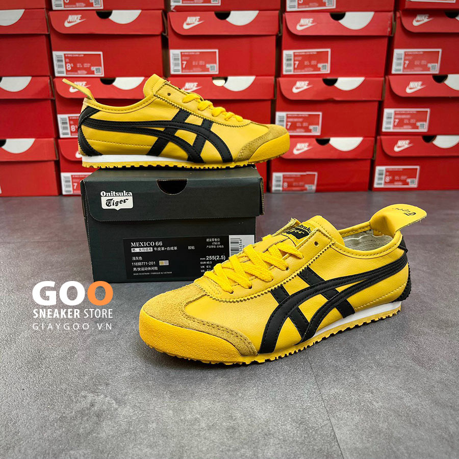 Onitsuka Tiger Mexico 66 Black Yellow rep 11 siêu cấp like auth