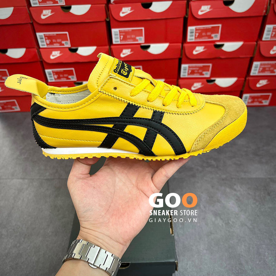Onitsuka Tiger Mexico 66 Black Yellow rep 11 siêu cấp like auth