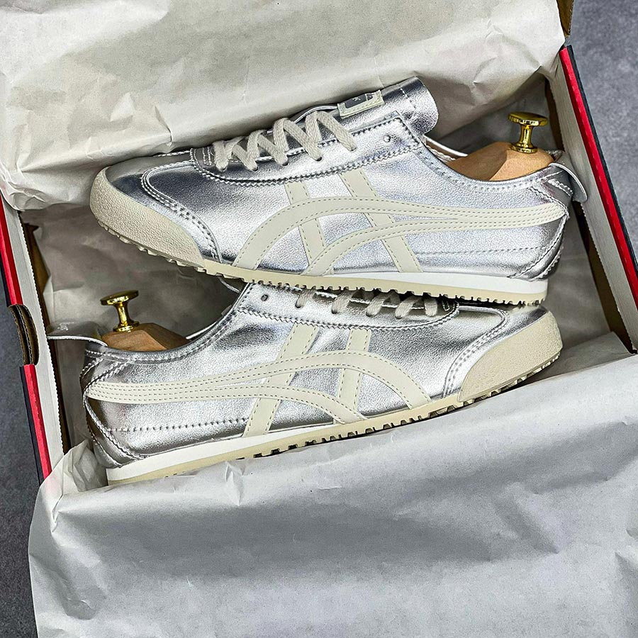 Onitsuka Tiger Mexico 66 Silver Off White rep 11 like auth siêu cấp