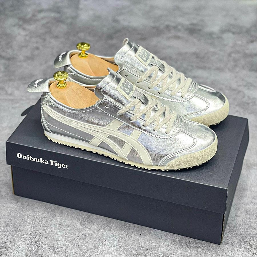 Onitsuka Tiger Mexico 66 Silver Off White rep 11 like auth siêu cấp