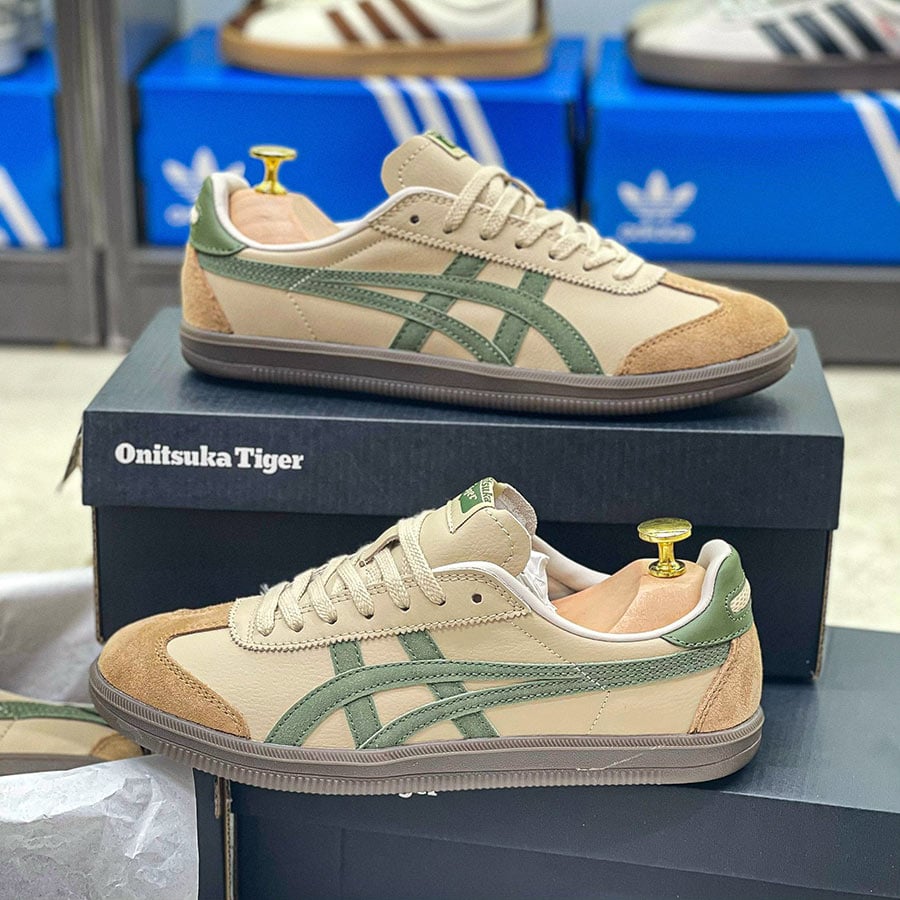Onitsuka Tiger Tokuten Beige Green rep 11 siêu cấp like auth