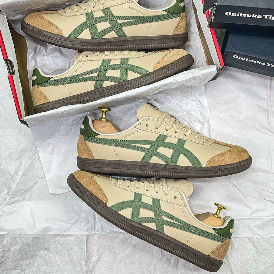 Onitsuka Tiger Tokuten Beige Green rep 11 siêu cấp like auth