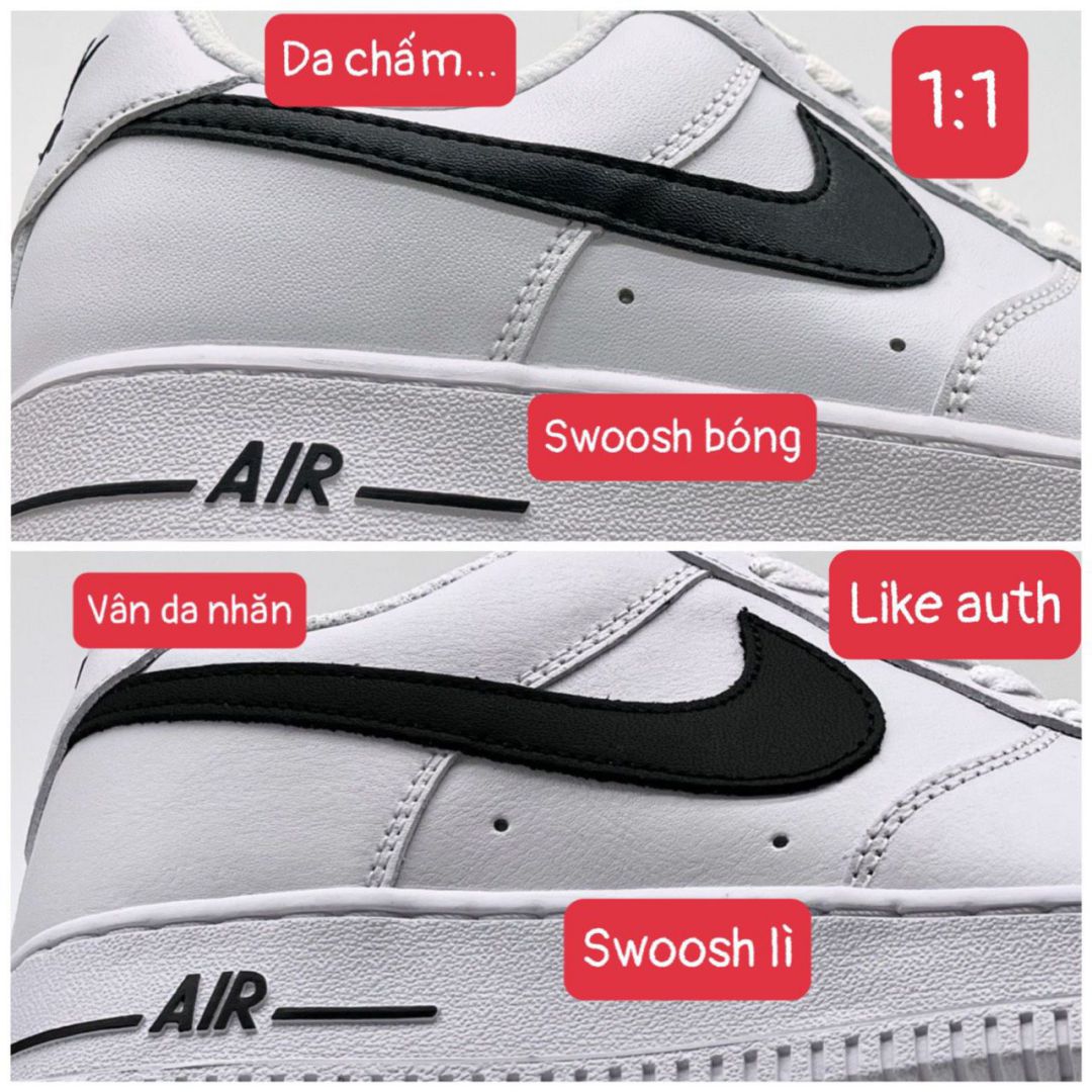 phân biệt af1 black swoosh