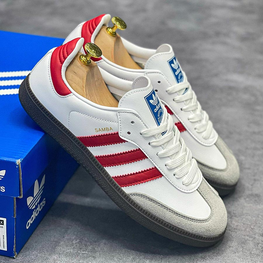 Giày Adidas Samba OG White Better Scarlet rep 11 like auth best quality
