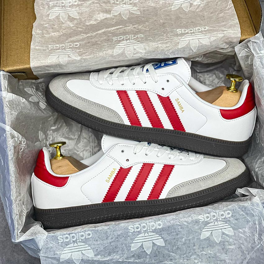Giày Adidas Samba OG White Better Scarlet rep 11 like auth best quality