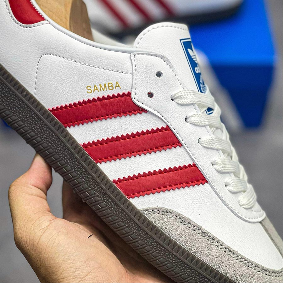 Giày Adidas Samba OG White Better Scarlet rep 11 like auth best quality
