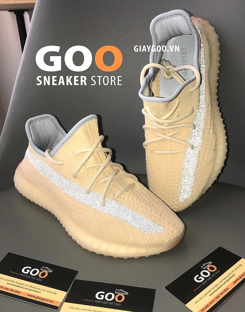 yeezy 350 linen phản quang