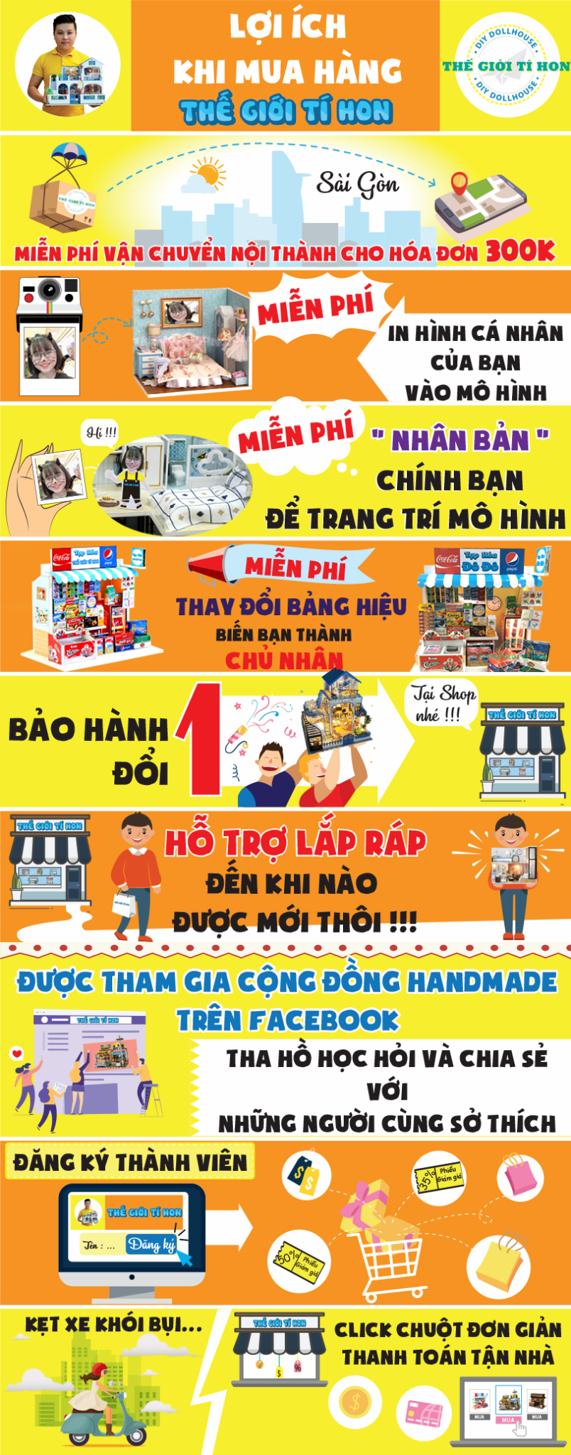 Sài Gòn Bé Xíu Mô Hình Đồ Chơi DIY Của Minh Nguyệt