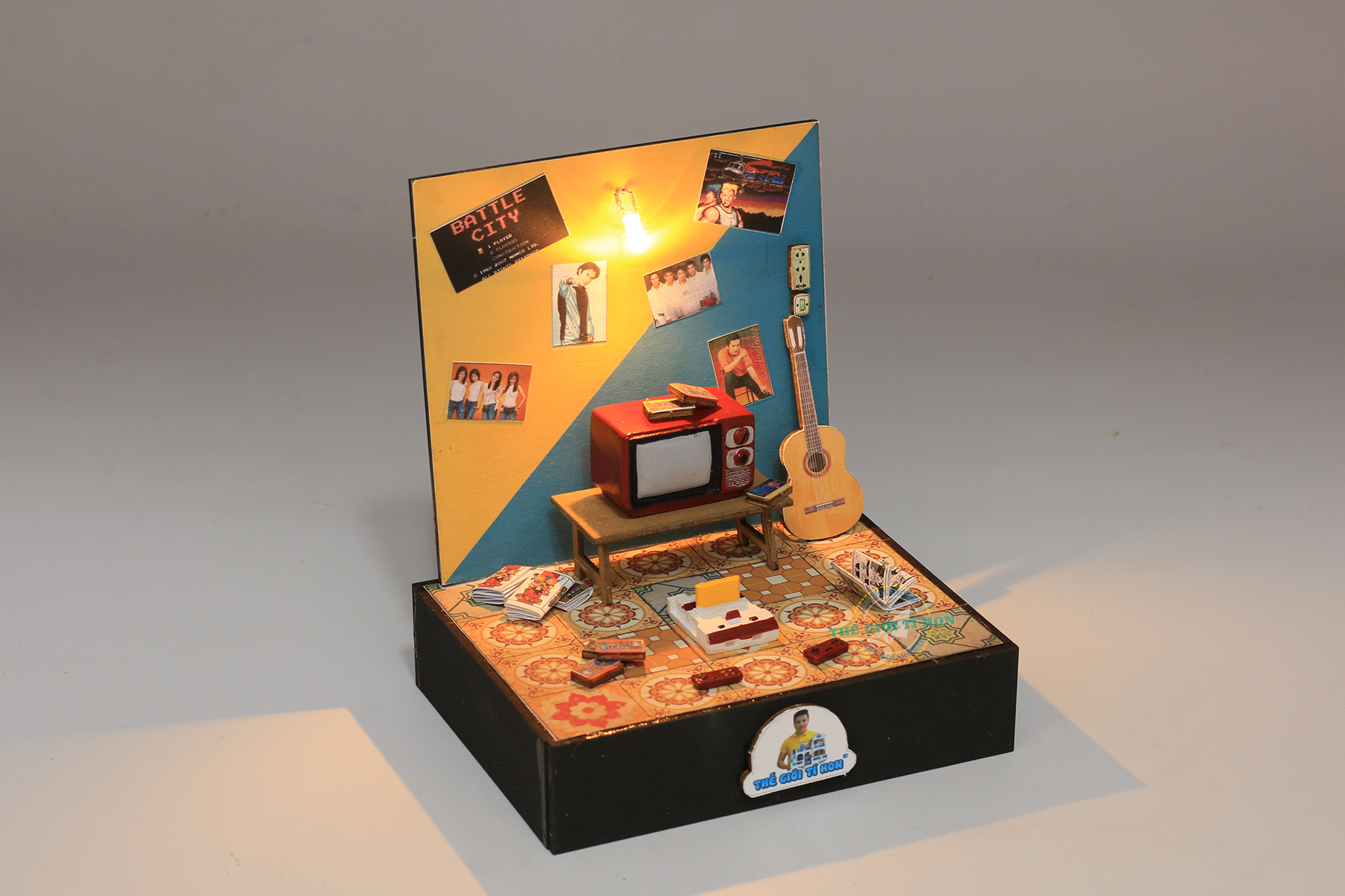 mô hình trò chơi điện tử thu nhỏ ký ức tuổi thơ sài gòn xưa bằng gỗ tí hon - dt01 (1)