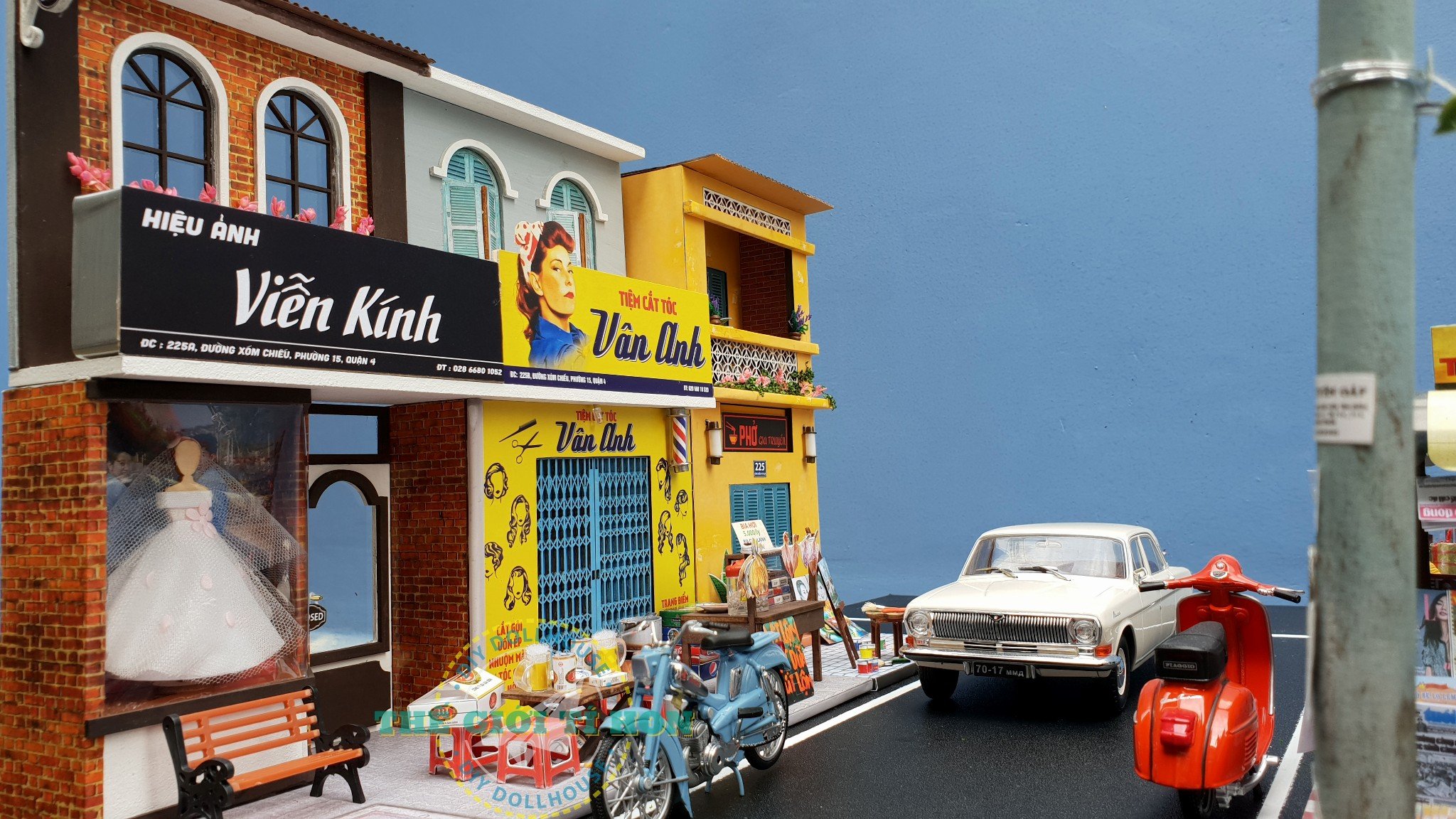 Mô hình lắp ráp DIY Sài Gòn phiên bản thu nhỏ Sản xuất và phân phối mô hình  Sài Gòn xưa Miền Tây thu nhỏ