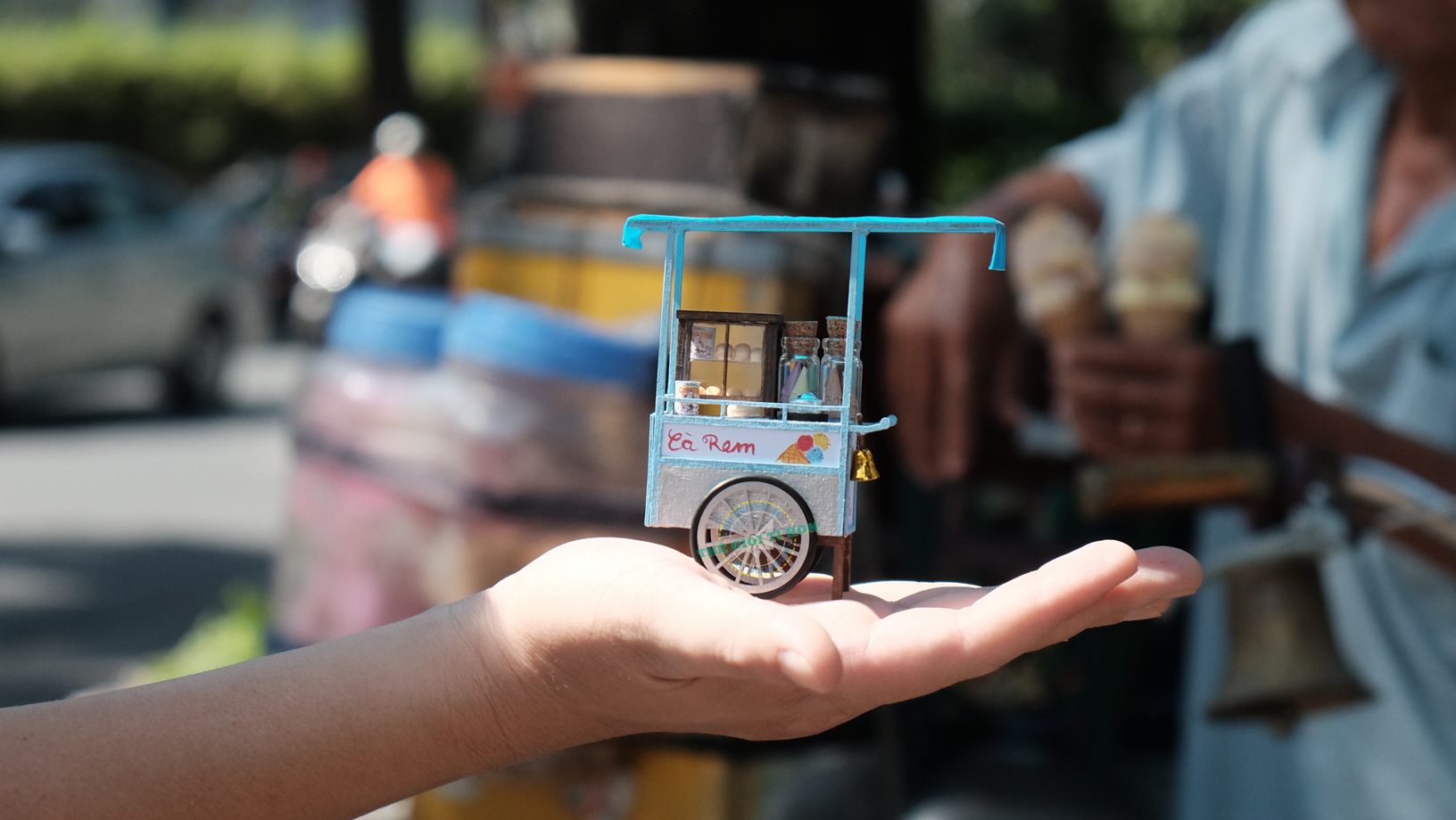 mô hình tí hon xe kem tuổi thơ ở Sài Gòn xưa HR05 (7)