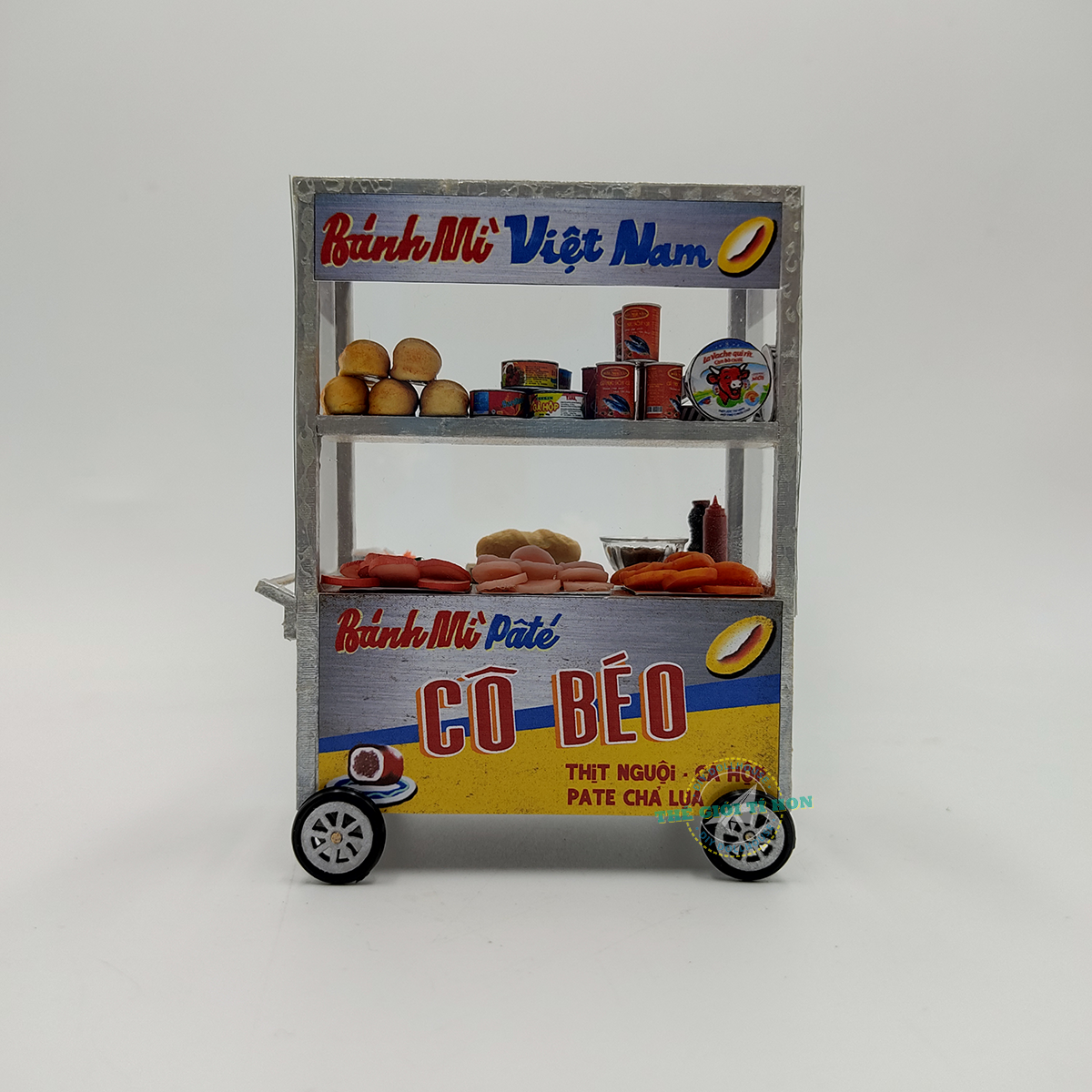 mô hình xe bánh mì việt nam miniature bằng gỗ tí hon hr13 (1)