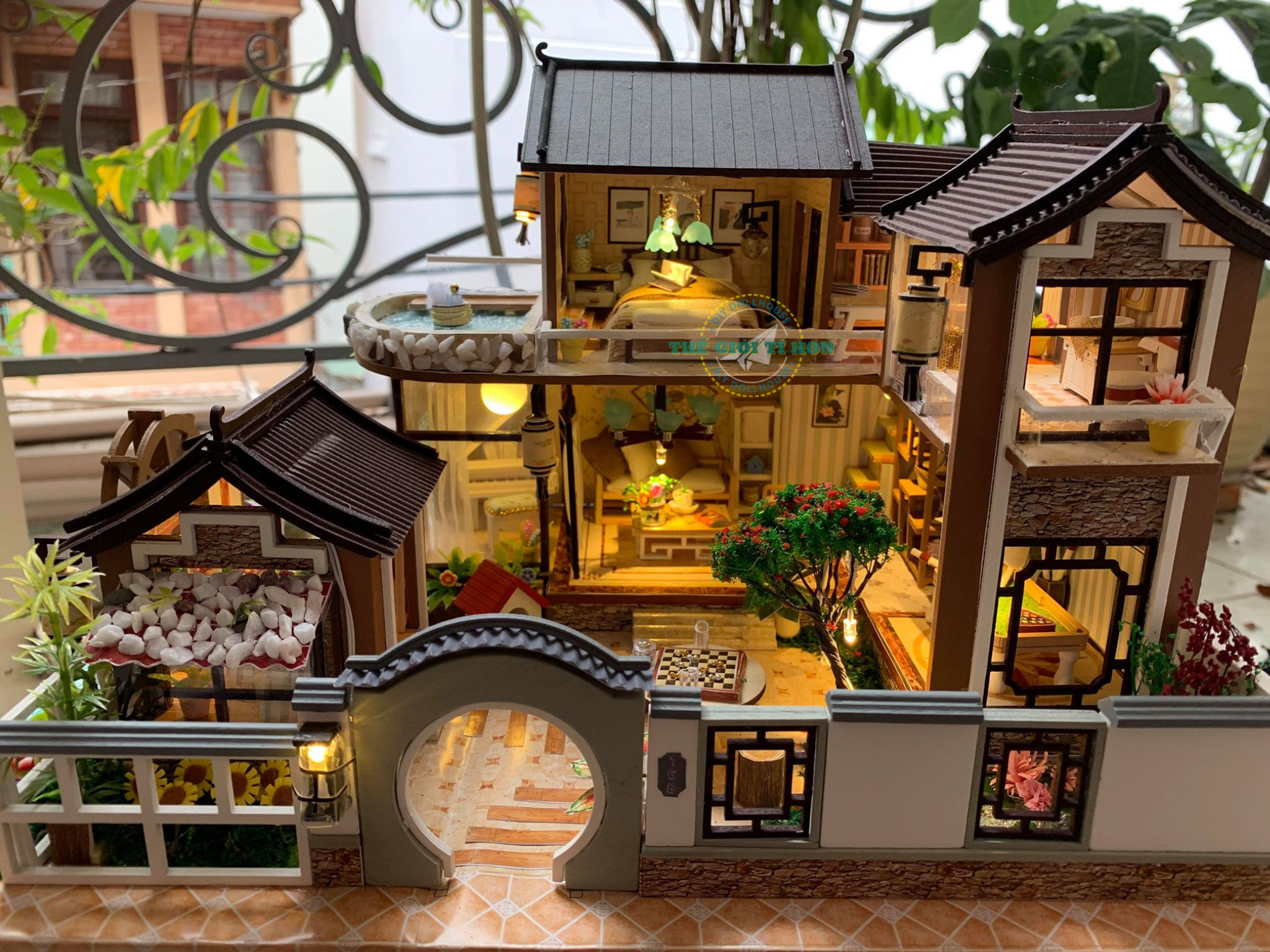 Mô Hình Gỗ 3D Lắp Ráp ROBOTIME DIY Dollhouse Nhà Tí Hon Jimmys Studio   ArtPuzzlevn