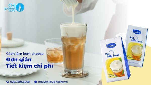Làm sao để lớp kem cheese cho trà sữa được mịn và đẹp?