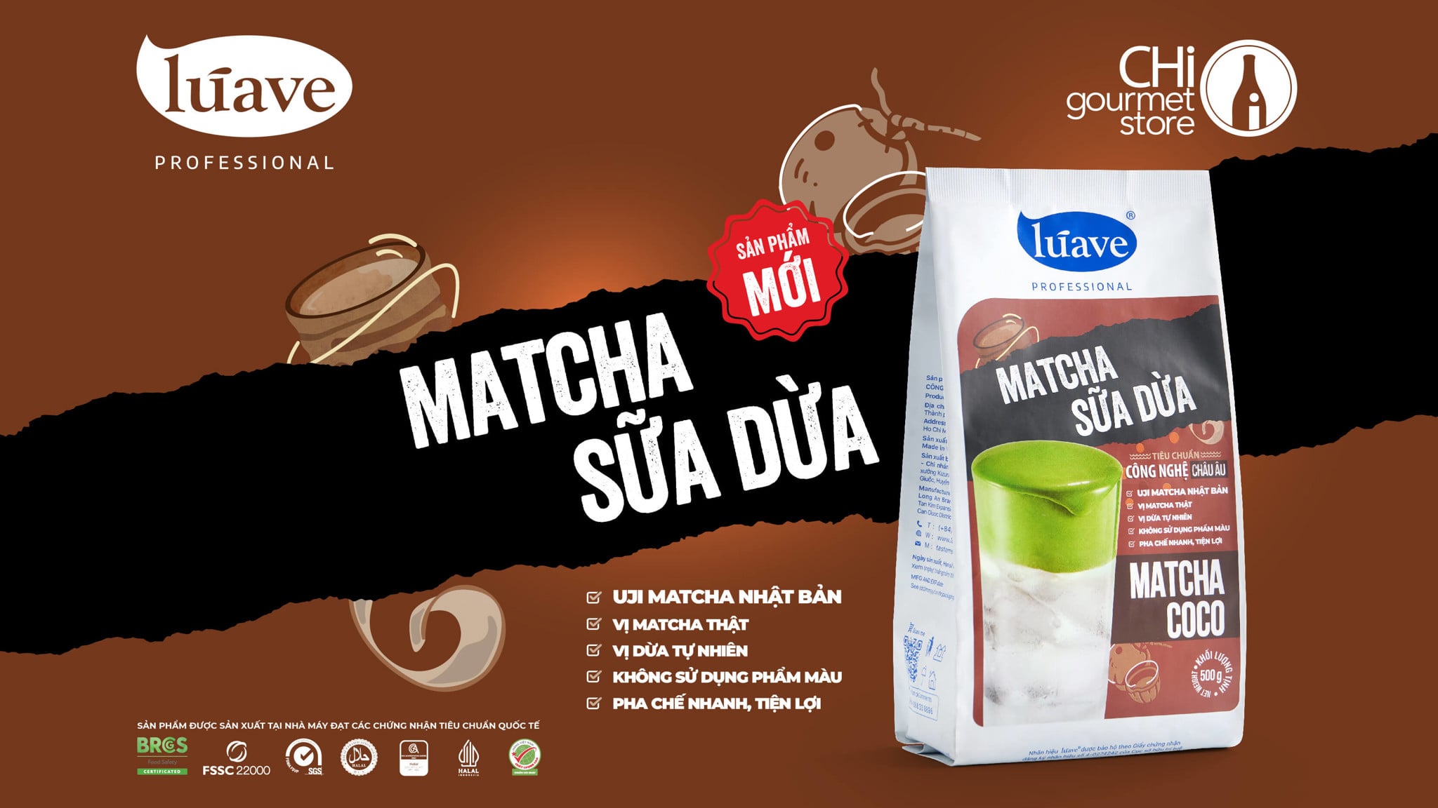 Bột Matcha Sữa Dừa – Giải pháp “đu trend” tối ưu cho quán cà phê & tiệm bánh