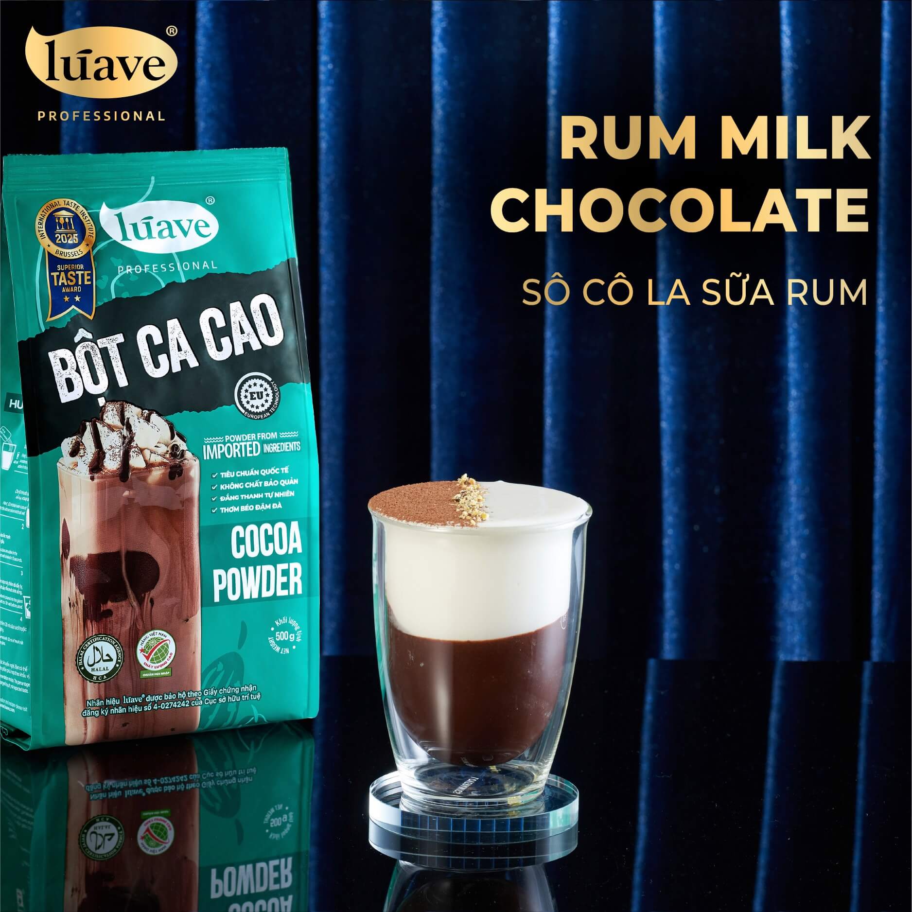 CÔNG THỨC PHA CHẾ SÔ CÔ LA SỮA RUM