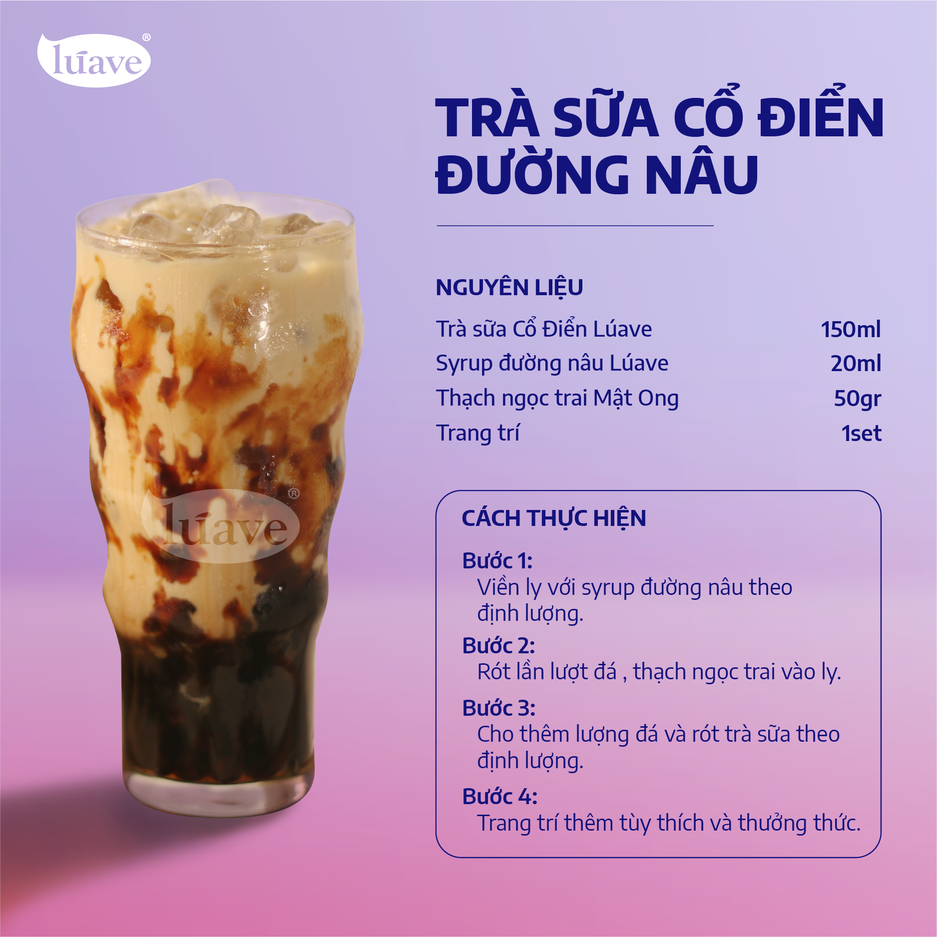 TRÀ SỮA CỔ ĐIỂN ĐƯỜNG NÂU