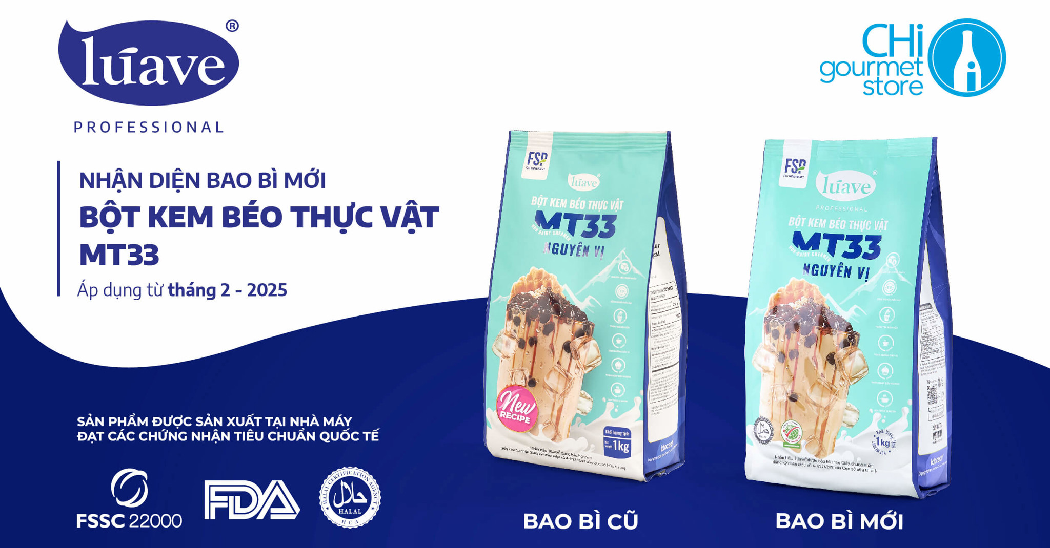Thay đổi nhận diện bao bì MT33