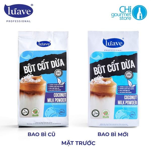 Thông báo thay đổi bao bì bột cốt dừa Lúave