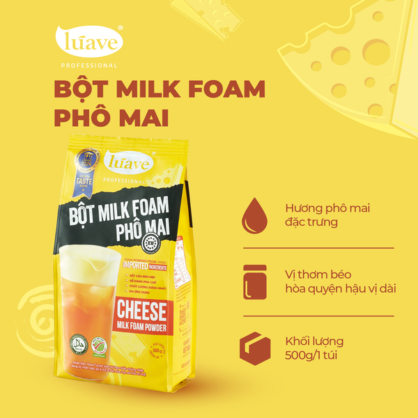 Bột milk foam phô mai