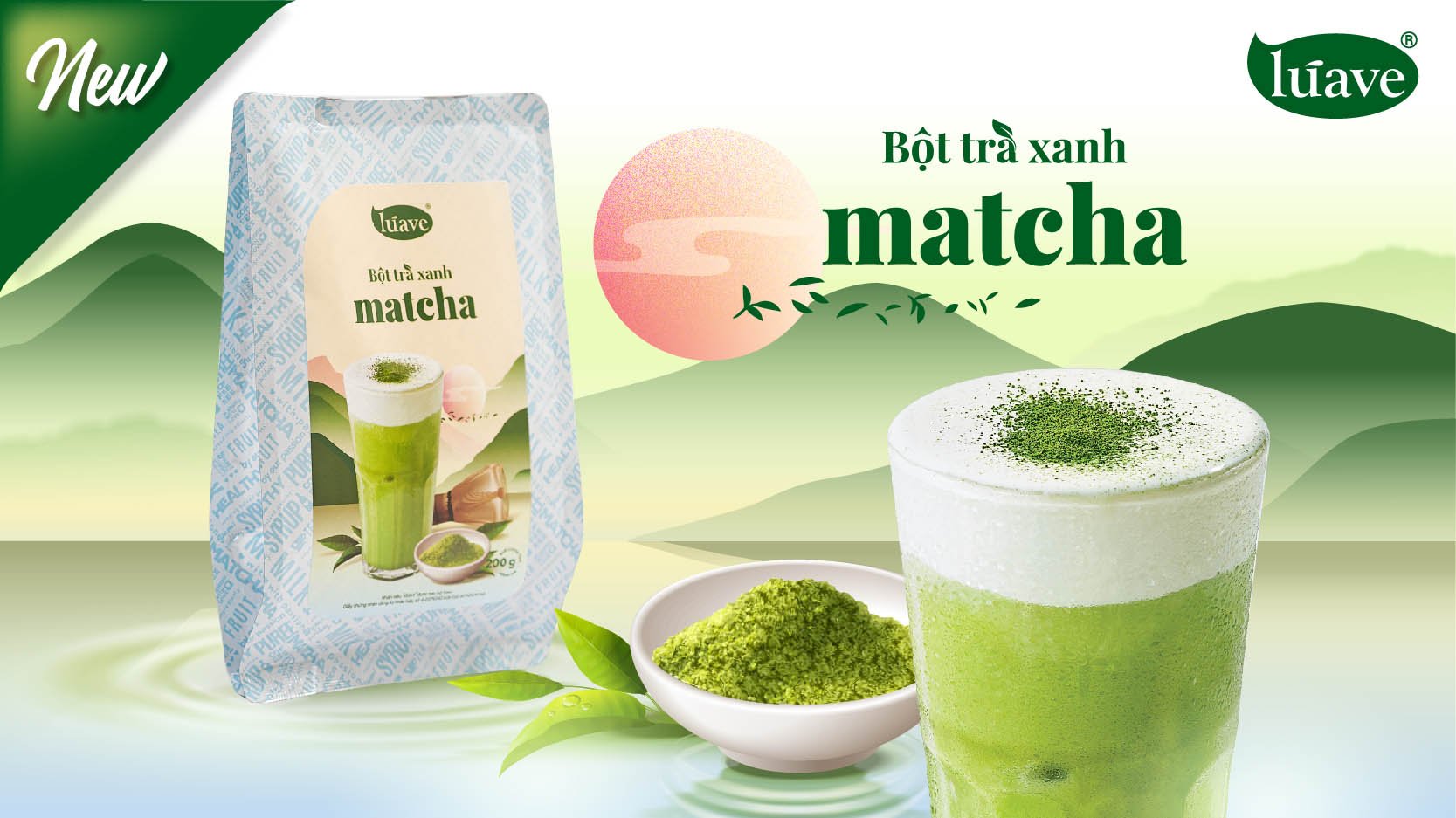 Bột Trà xanh Matcha Lúave