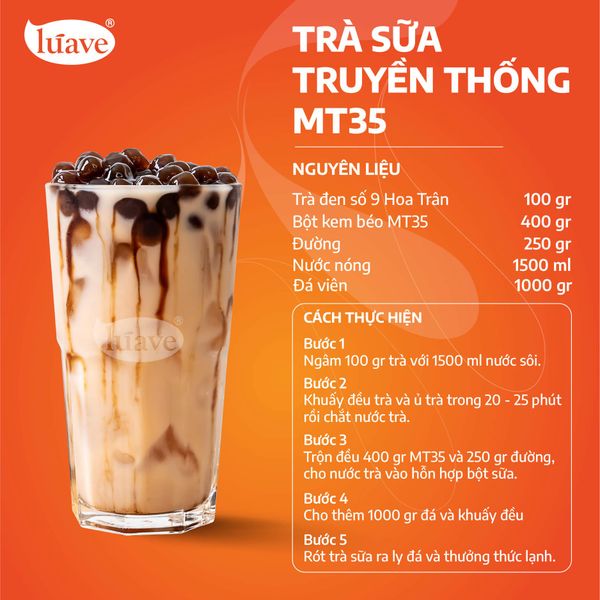 công thức pha chế trà sữa truyền thống MT35