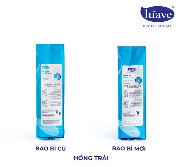 [THÔNG BÁO THAY ĐỔI BAO BÌ SẢN PHẨM BỘT ĐÁ XAY FRAPPE - FR33 LÚAVE PROFESSIONAL]