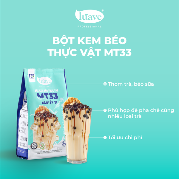 BỘT KEM BÉO THỰC VẬT MT33