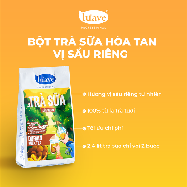 BỘT TRÀ SỮA HÒA TAN LÚAVE PROFESSIONAL VỊ SẦU RIÊNG