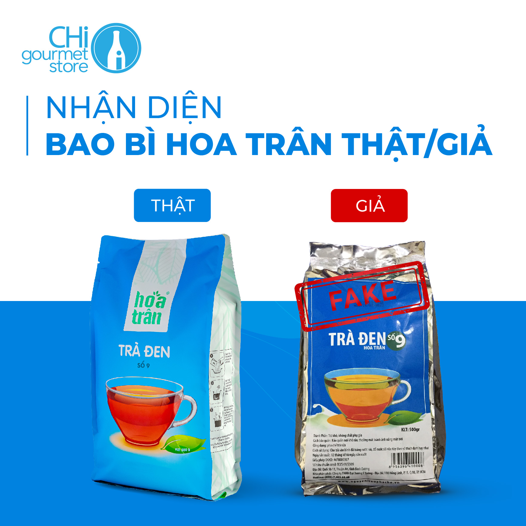 NHẬN DIỆN BAO BÌ HOA TRÂN THẬT/GIẢ