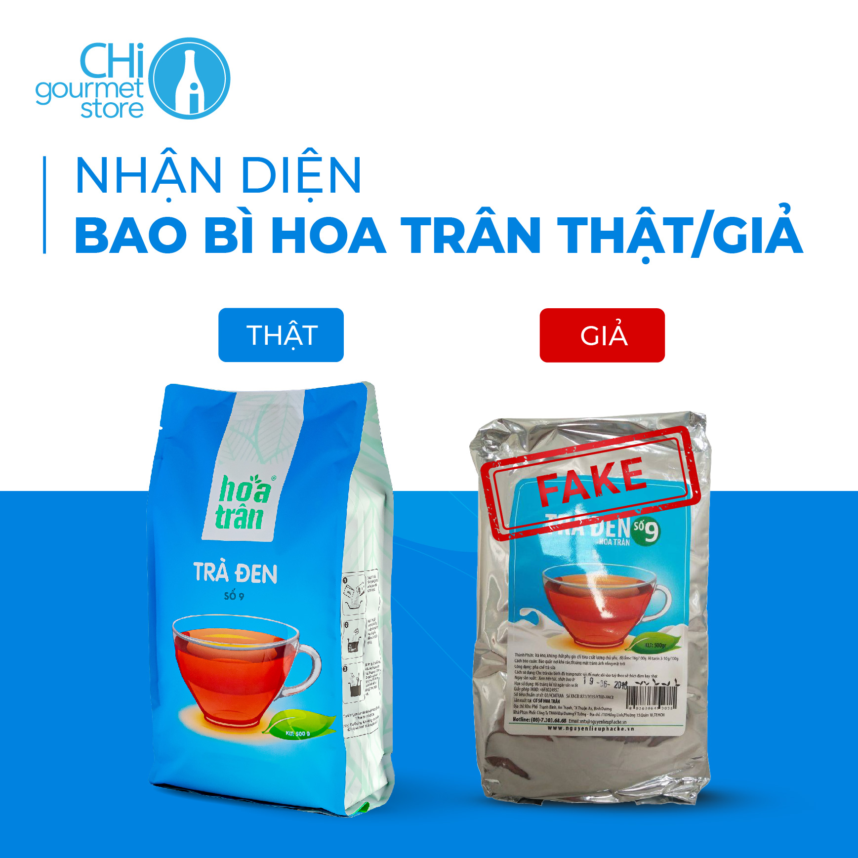 NHẬN DIỆN BAO BÌ HOA TRÂN THẬT/GIẢ