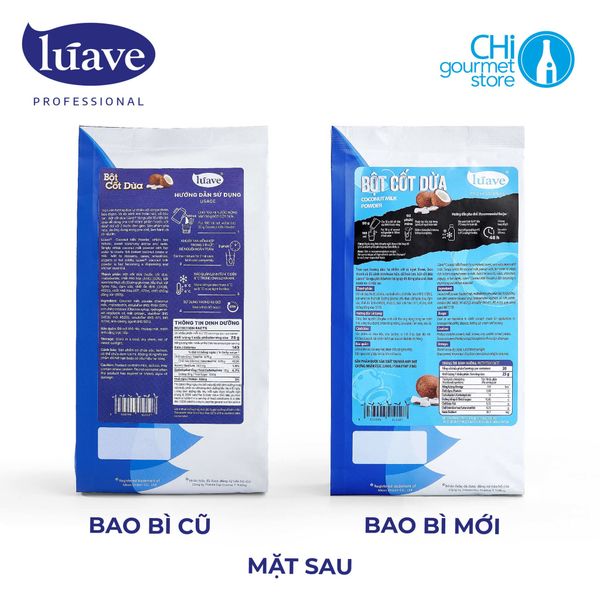 Thông báo thay đổi bao bì bột cốt dừa