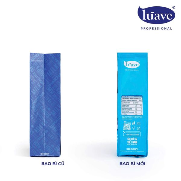Thông báo thay đổi bao bì bột cốt dừa Lúave Professional
