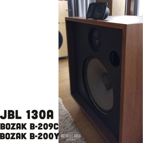 Thiết kế phân tần 3 way gồm JBL 130A, Bozak B-209C và Bozak B-200Y