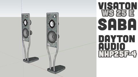 Dự án loa ván hở bass 25cm 3 way với Visaton WS 25 E, Saba 20cm và treble dome Dayton Audio NHP25F-4
