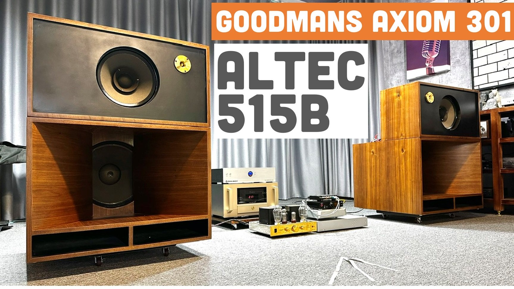 Thiết kế phân tần loa DIY 3 way gồm bass Altec 515B mid Goodmans Axiom 301 và Fostex T900A