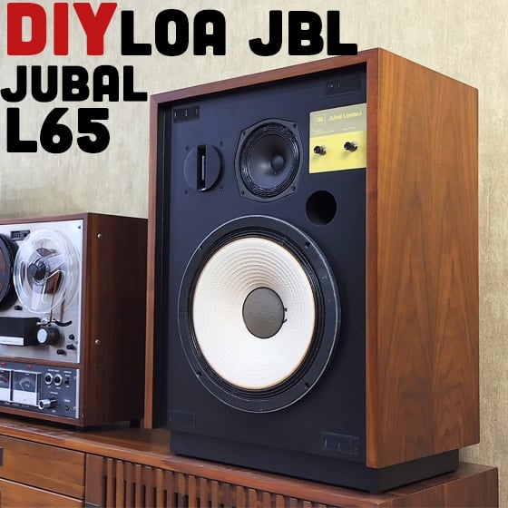 Độ loa JBL Jubal L65 với các củ loa bass 30cm JBL L123A, toàn dải 13cm Supravox 135 LB và JBL 2405