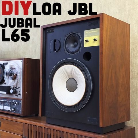 Độ loa JBL Jubal L65 với các củ loa bass 30cm JBL L123A, toàn dải 13cm Supravox 135 LB và JBL 2405