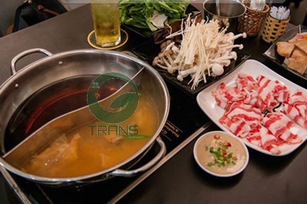 Chảo nồi lẩu inox 2 ngăn 32cm cao cấp