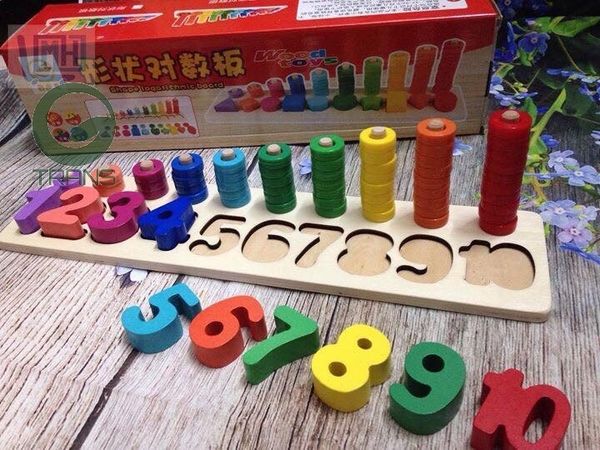 bộ đồ chơi gỗ toán học phát triển tư duy